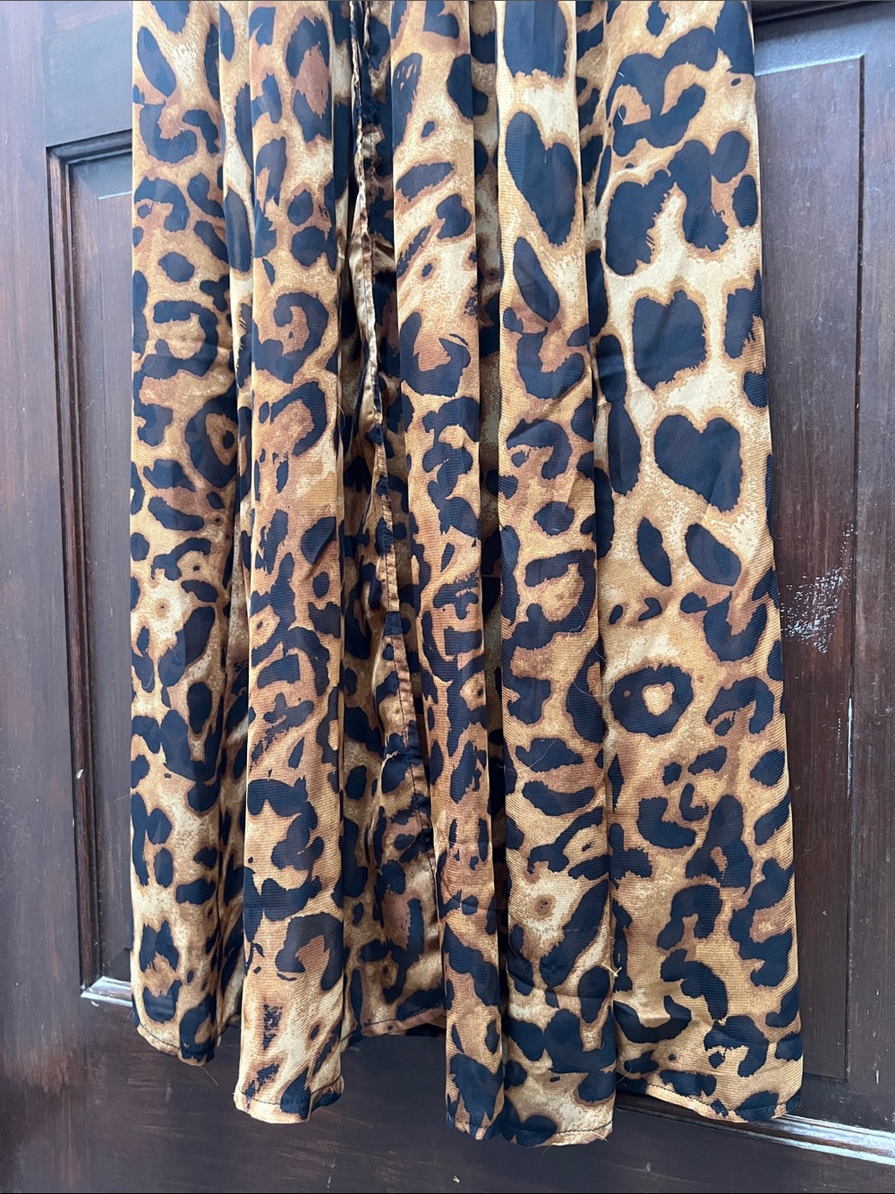 Leopard Print Long Sheer Robe - Picture 5 of 15